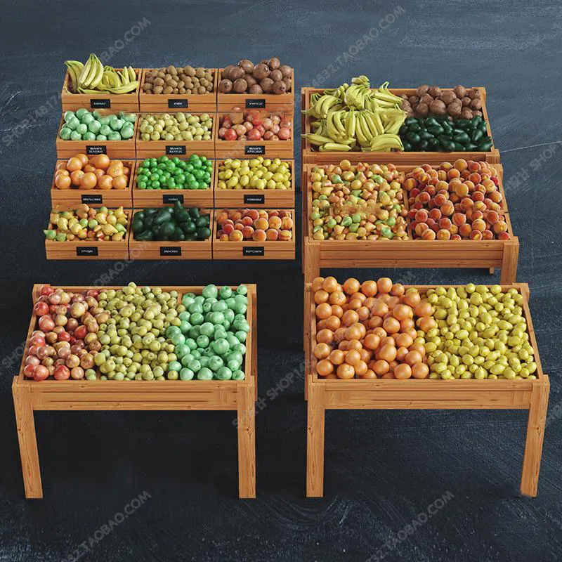 Supermarket Shelf Cabinet – 3D Models – 0024
