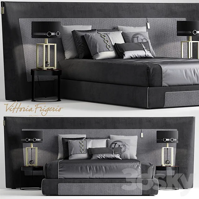Furniture – Bed 3D Models – Bed Vittoria frigerio Duse