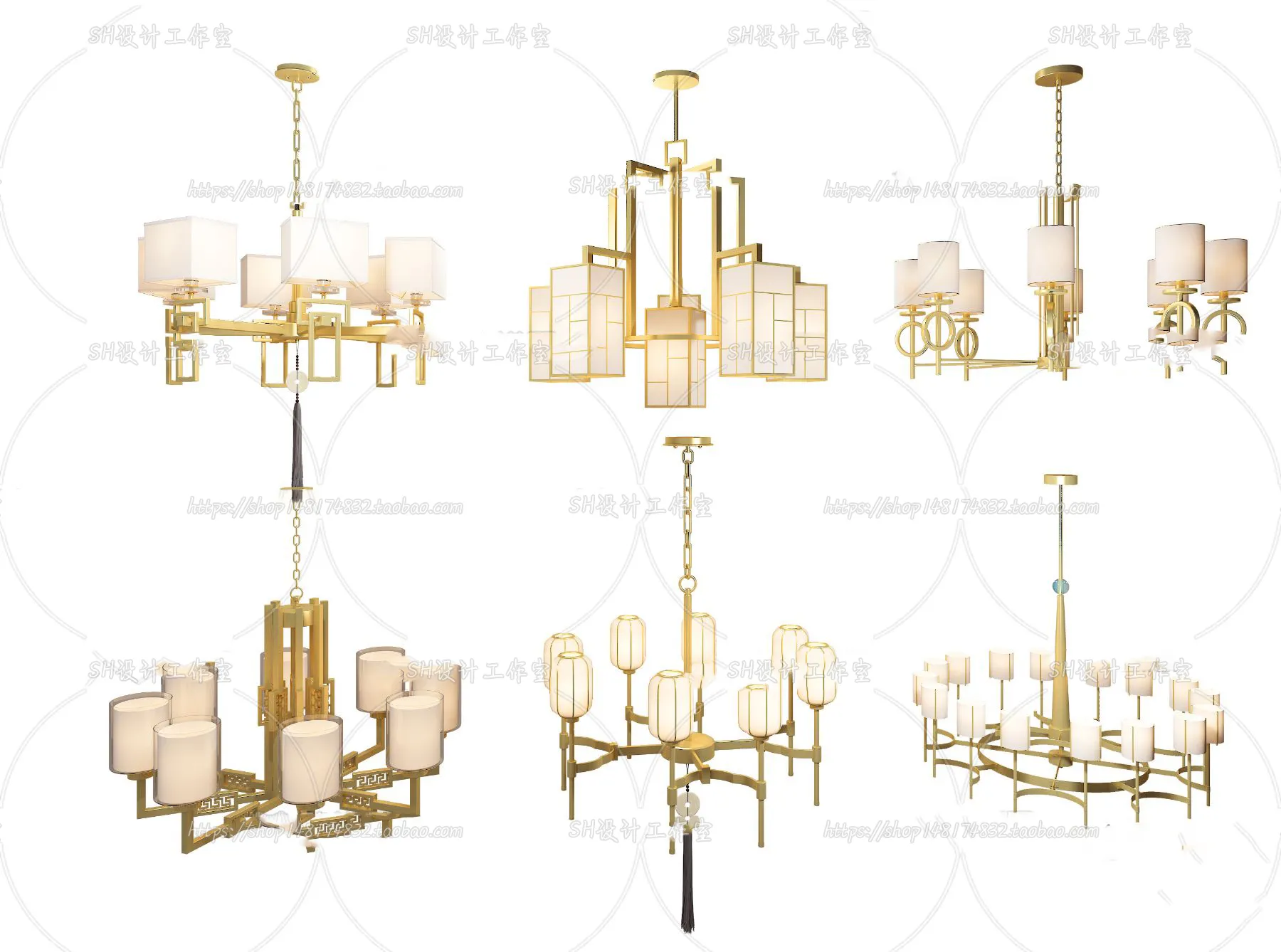 Lights – Chandelier 3D Models – 0023