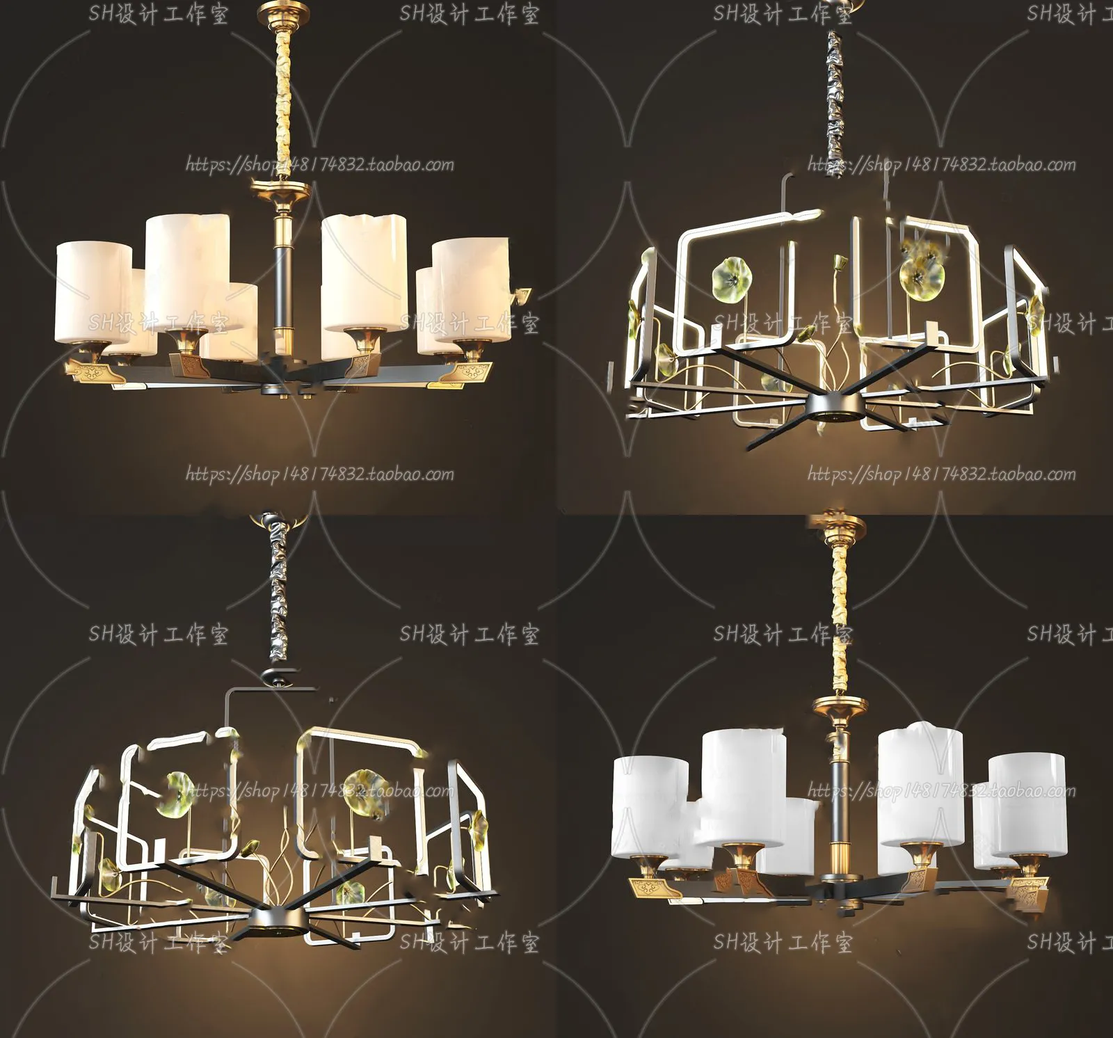 Lights – Chandelier 3D Models – 0032