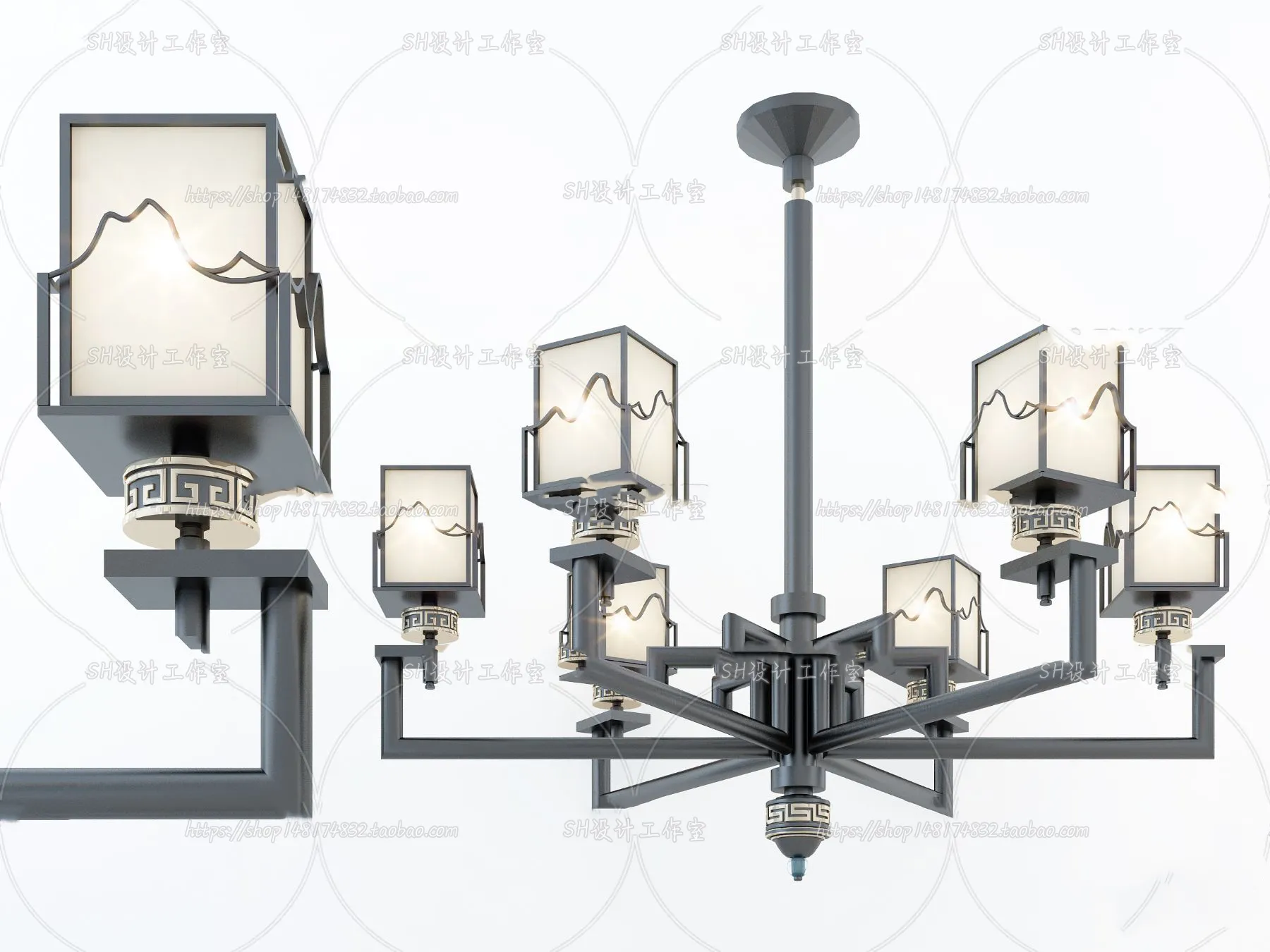 Lights – Chandelier 3D Models – 0035
