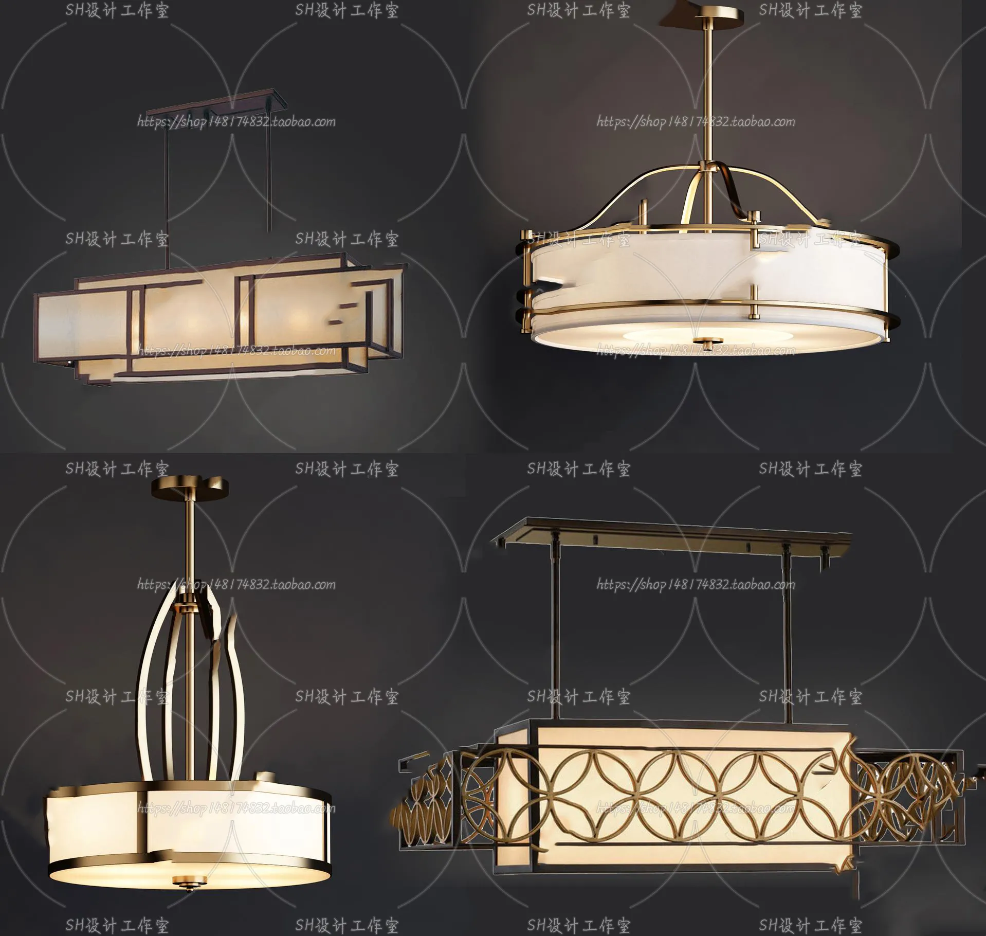 Lights – Chandelier 3D Models – 0038