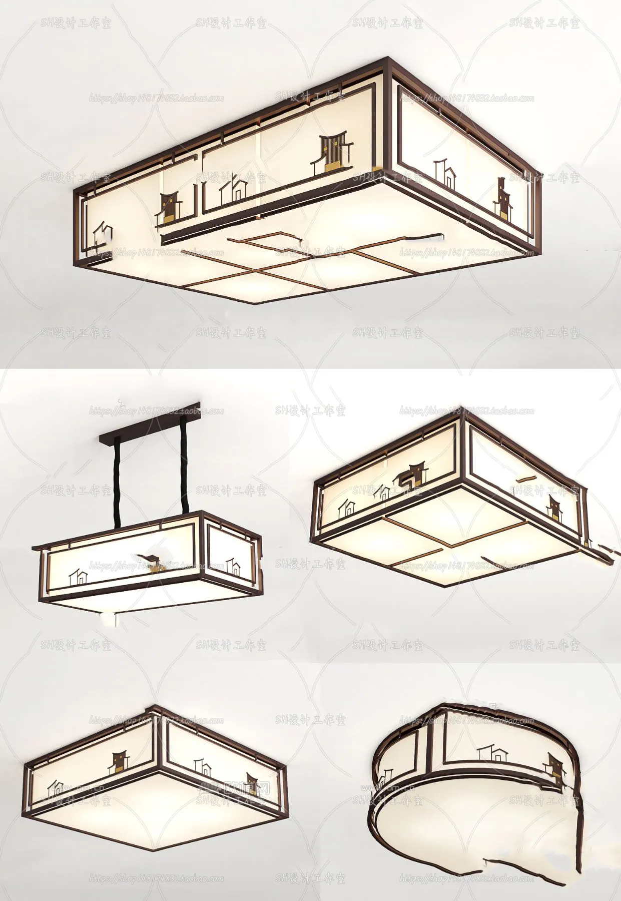 Lights – Chandelier 3D Models – 0042