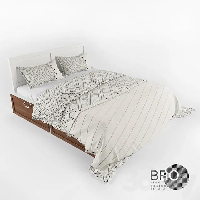 Furniture – Bed 3D Models – Bedding from BRO Design Studio