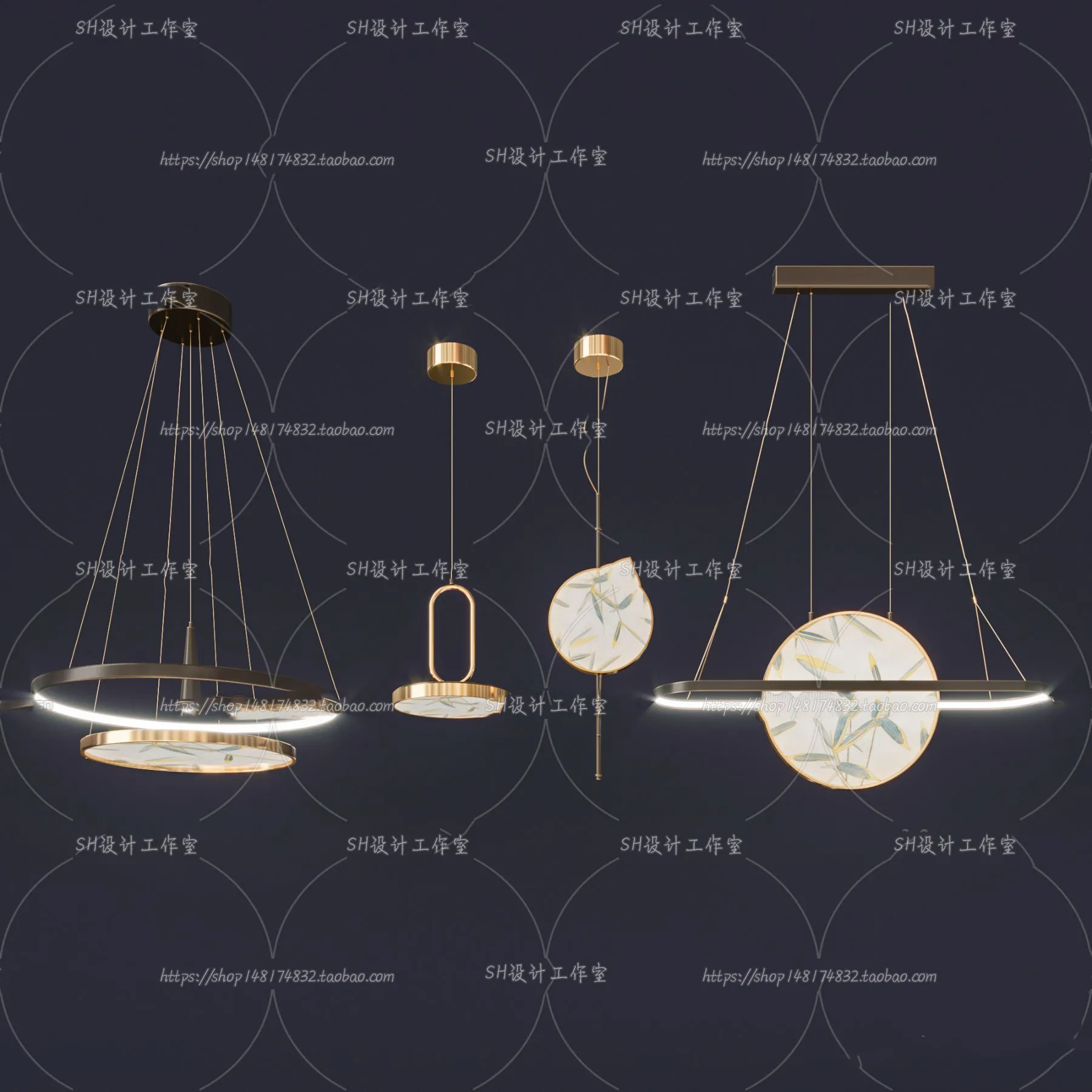Lights – Chandelier 3D Models – 0055
