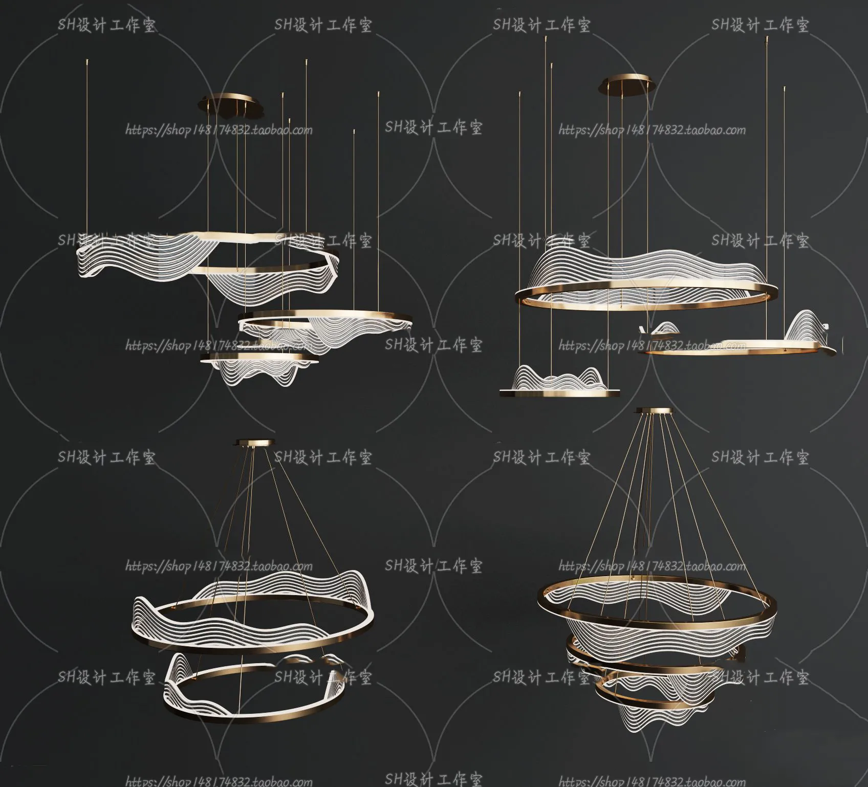 Lights – Chandelier 3D Models – 0056