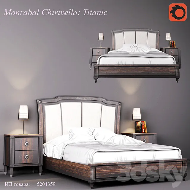 Furniture – Bed 3D Models – BedMonrabalChirivellaTitanic