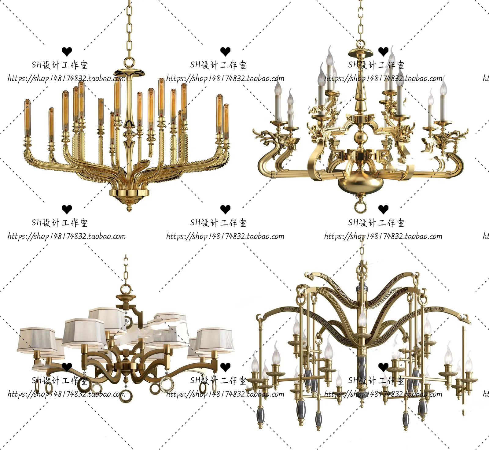 Lights – Chandelier 3D Models – 0081