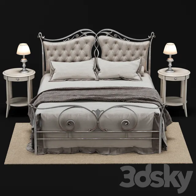 Furniture – Bed 3D Models – Bedroom CorteZari
