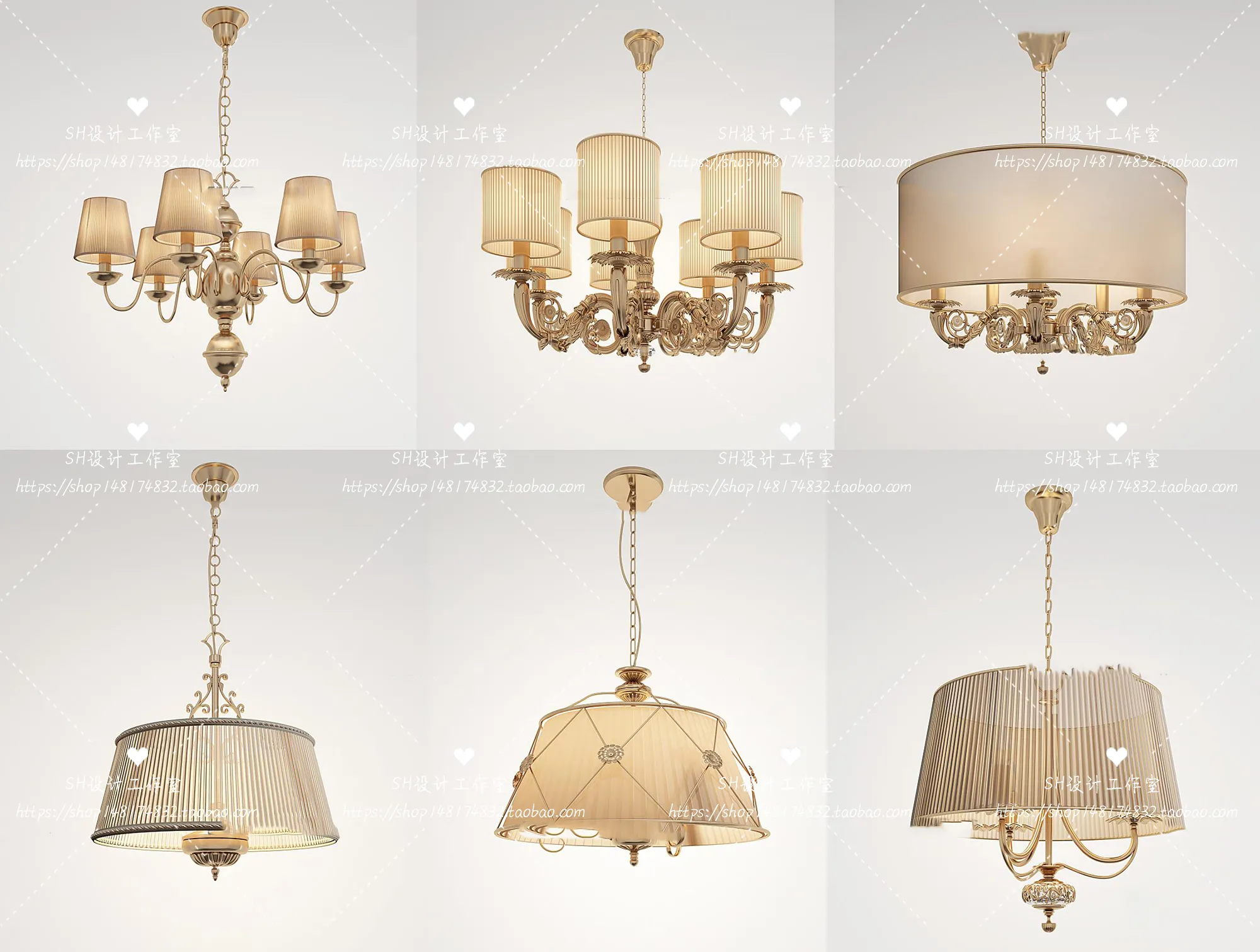 Lights – Chandelier 3D Models – 0086