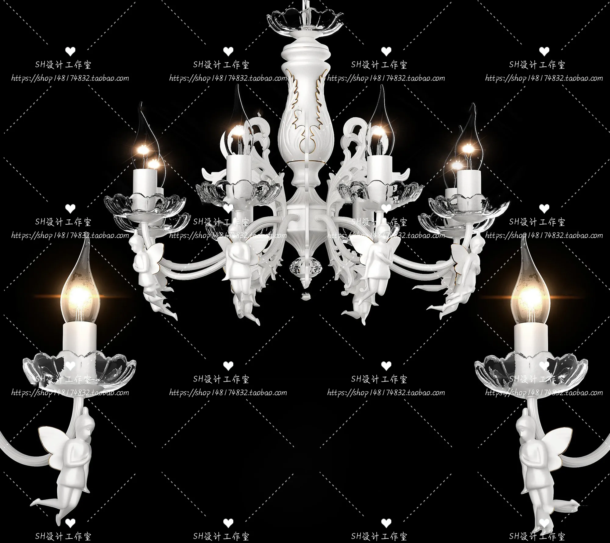 Lights – Chandelier 3D Models – 0092