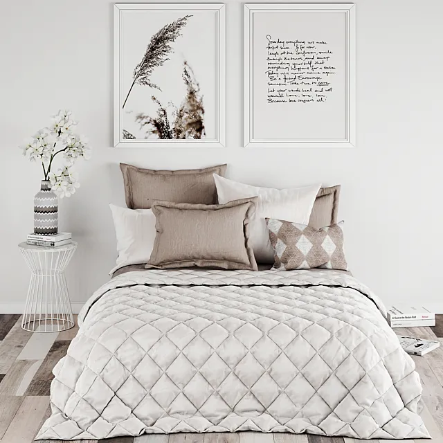 Furniture – Bed 3D Models – Bedroom set 13