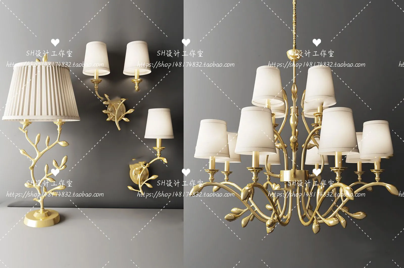 Lights – Chandelier 3D Models – 0116