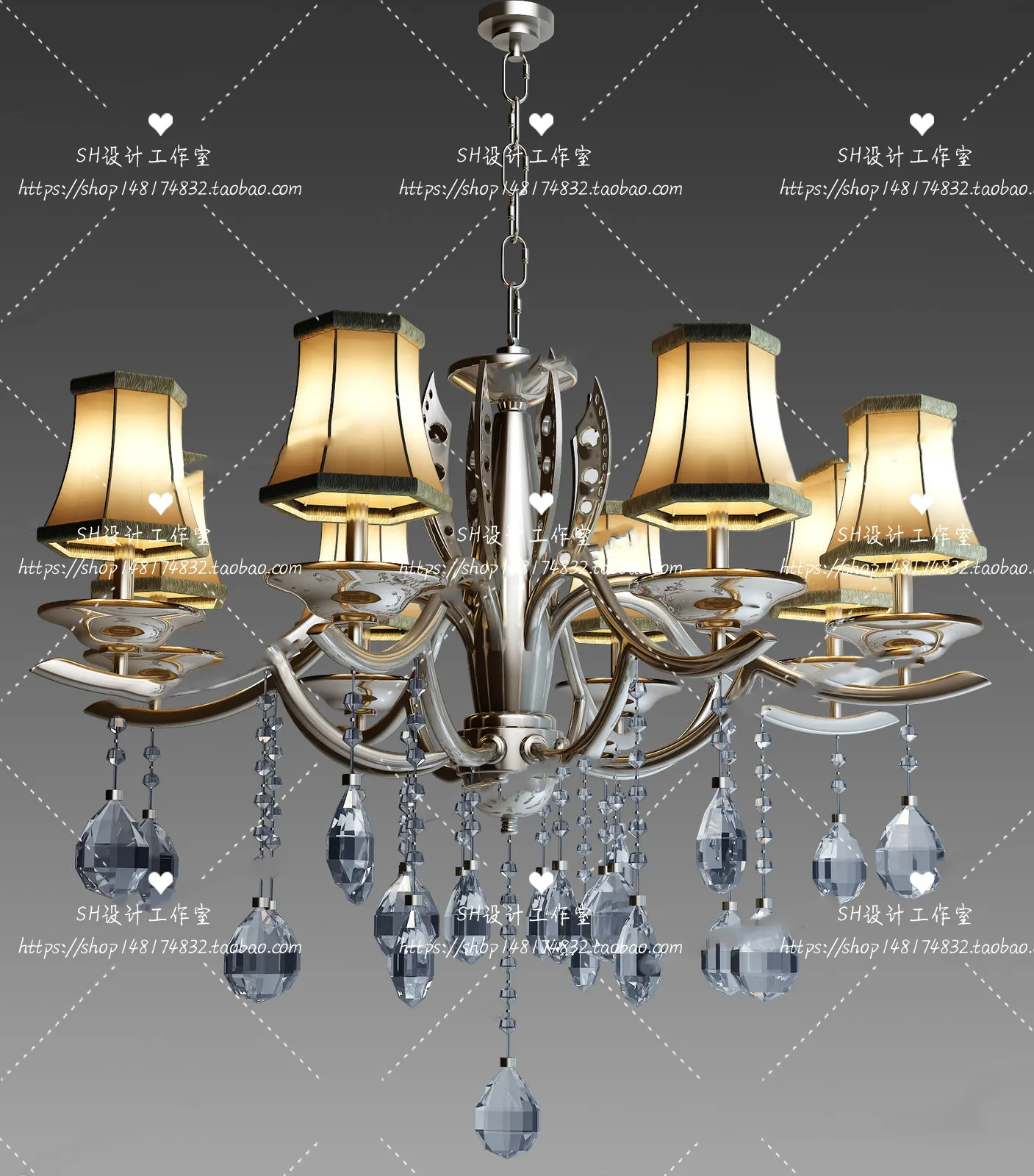Lights – Chandelier 3D Models – 0120