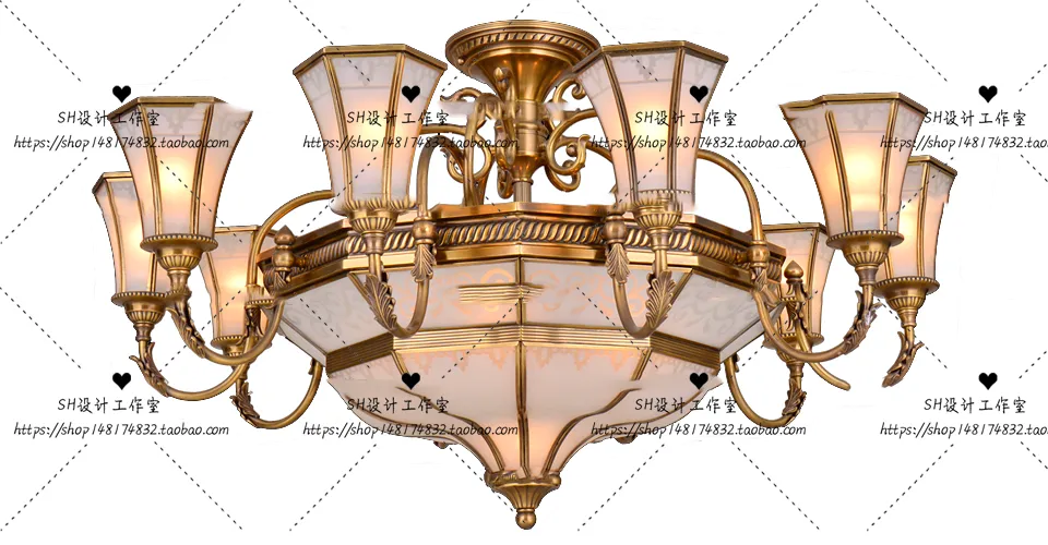 Lights – Chandelier 3D Models – 0130