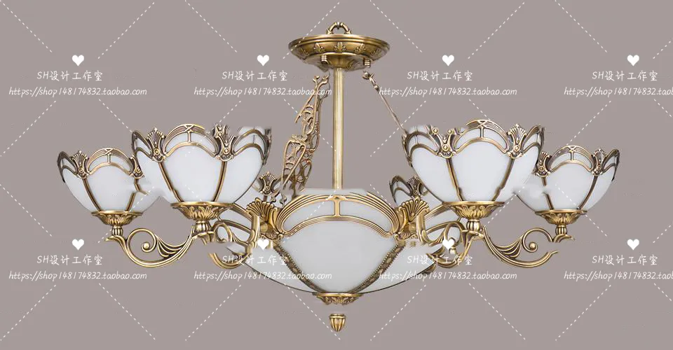 Lights – Chandelier 3D Models – 0132