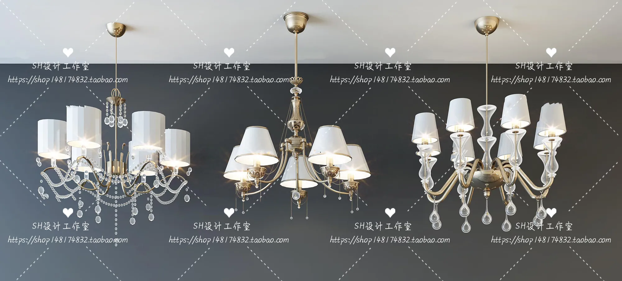 Lights – Chandelier 3D Models – 0141