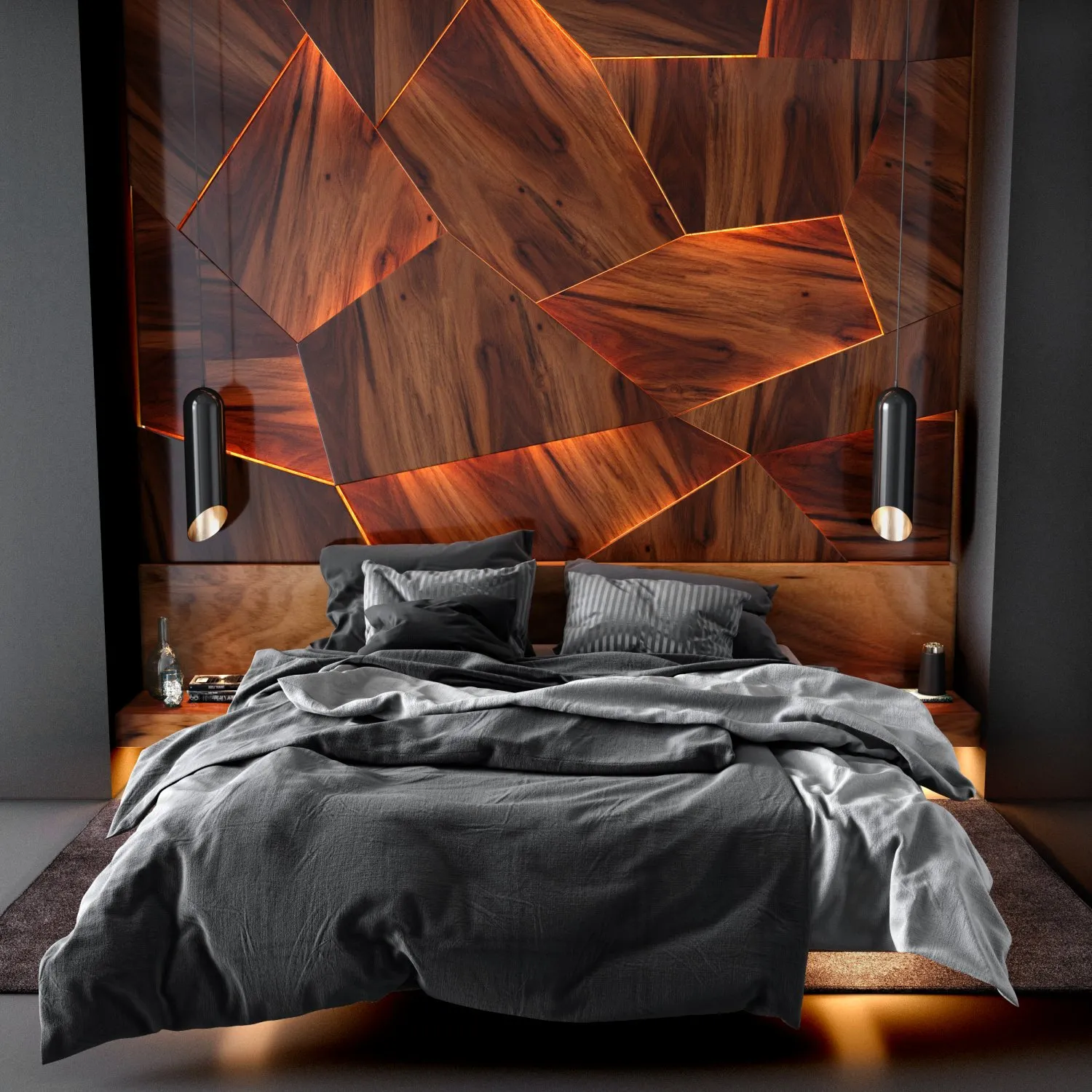 Furniture – Bed 3D Models – Bedroom set 4
