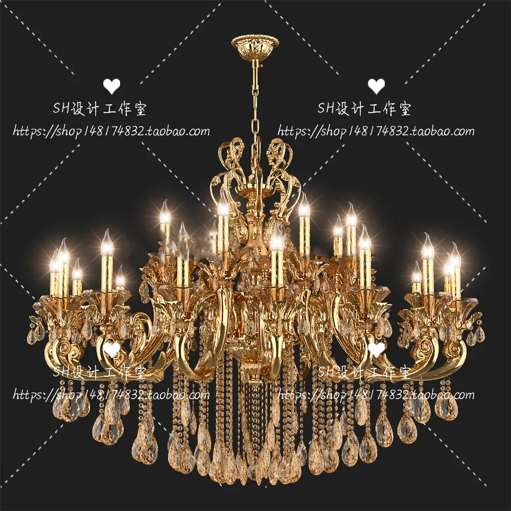 Lights – Chandelier 3D Models – 0166