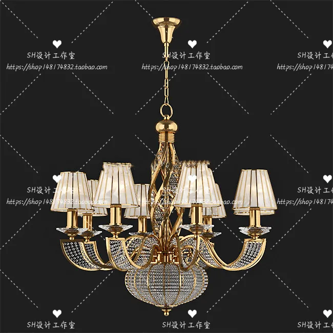 Lights – Chandelier 3D Models – 0181