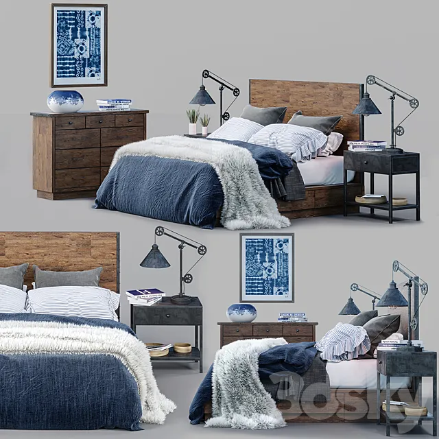 Furniture – Bed 3D Models – Big Daddy’s Antiques Bed Set