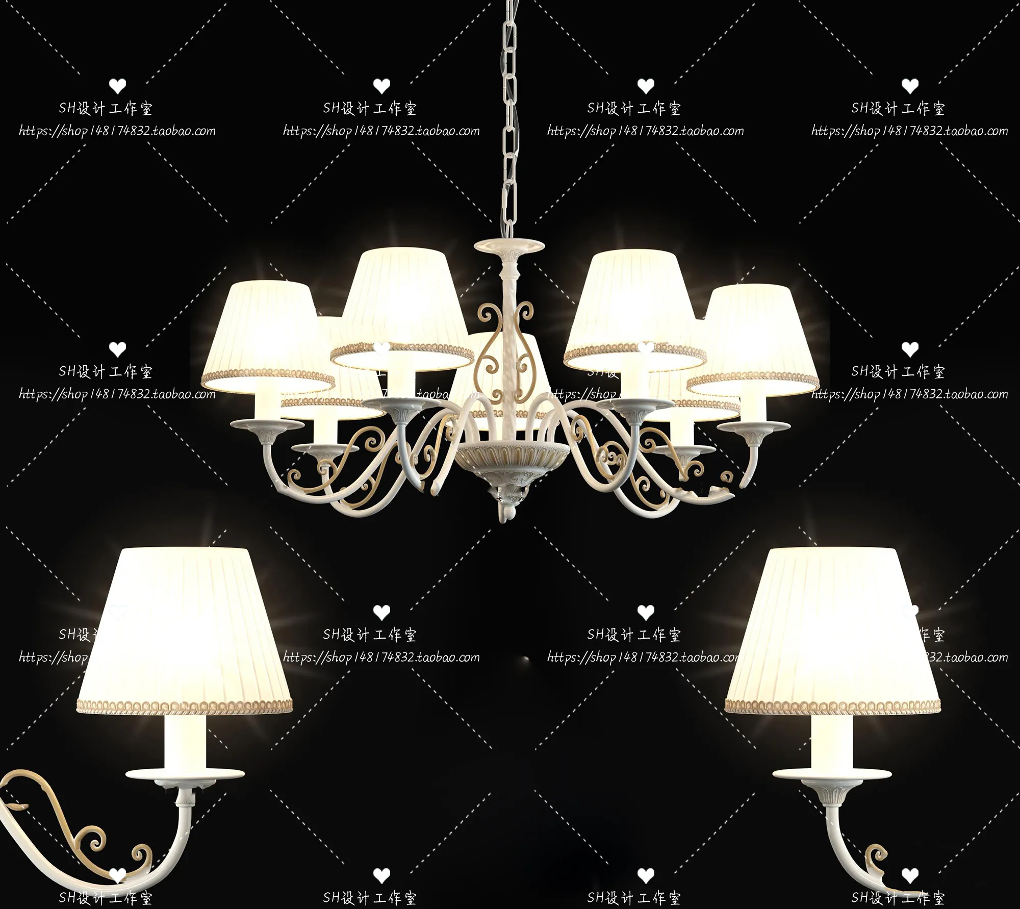 Lights – Chandelier 3D Models – 0202