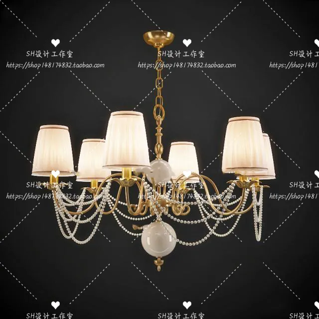 Lights – Chandelier 3D Models – 0203