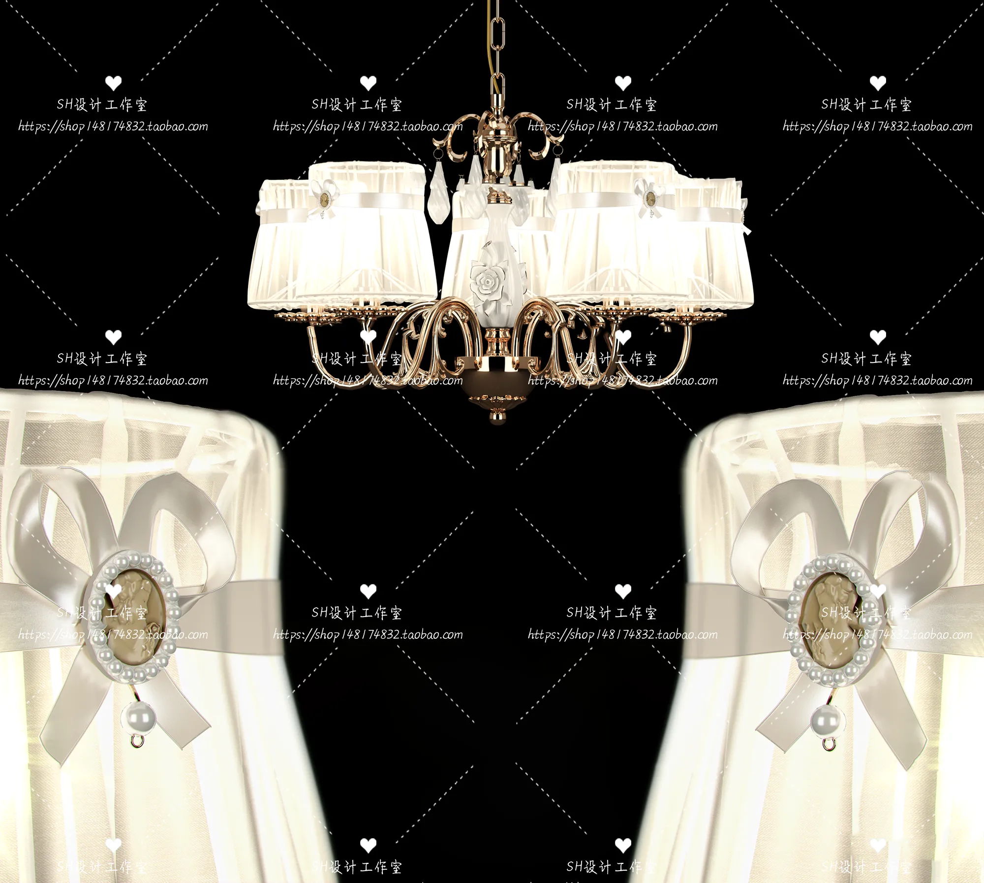 Lights – Chandelier 3D Models – 0204