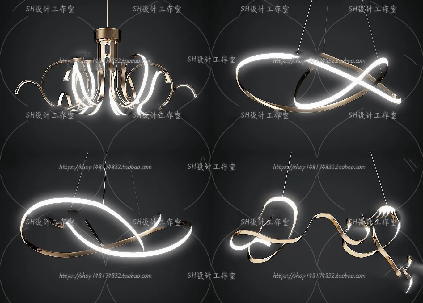 Lights – Chandelier 3D Models – 0214