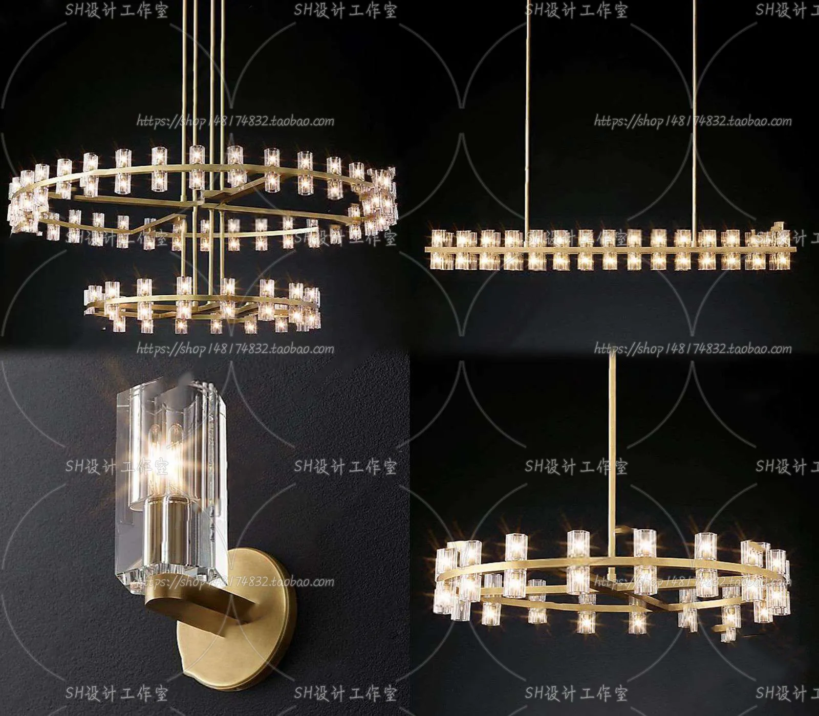 Lights – Chandelier 3D Models – 0226