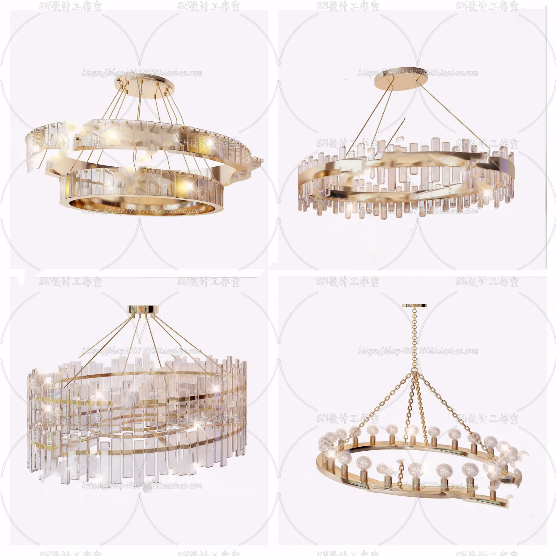 Lights – Chandelier 3D Models – 0234