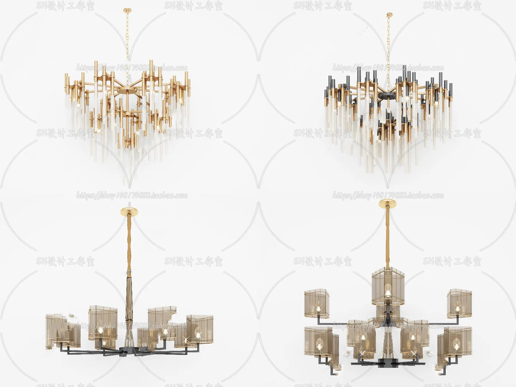 Lights – Chandelier 3D Models – 0246