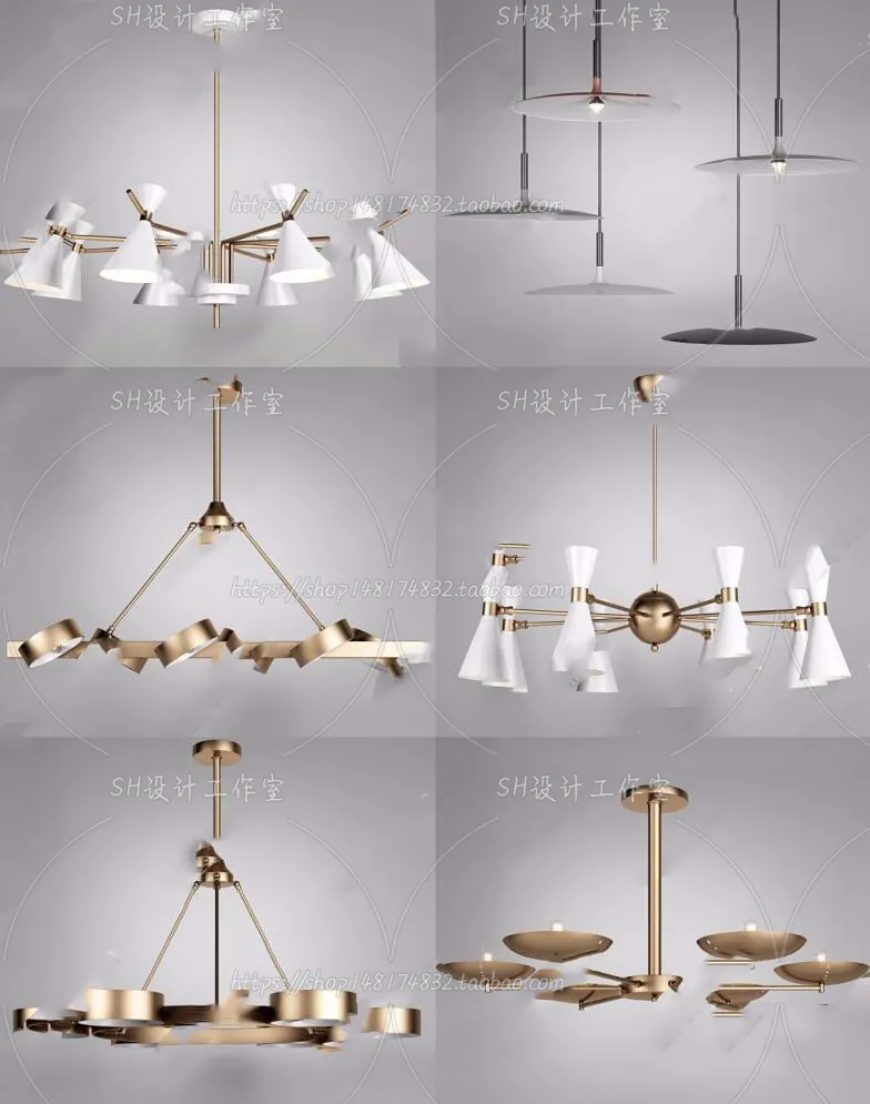 Lights – Chandelier 3D Models – 0248