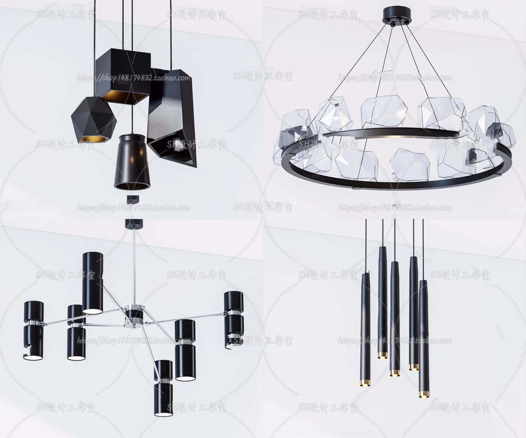 Lights – Chandelier 3D Models – 0250