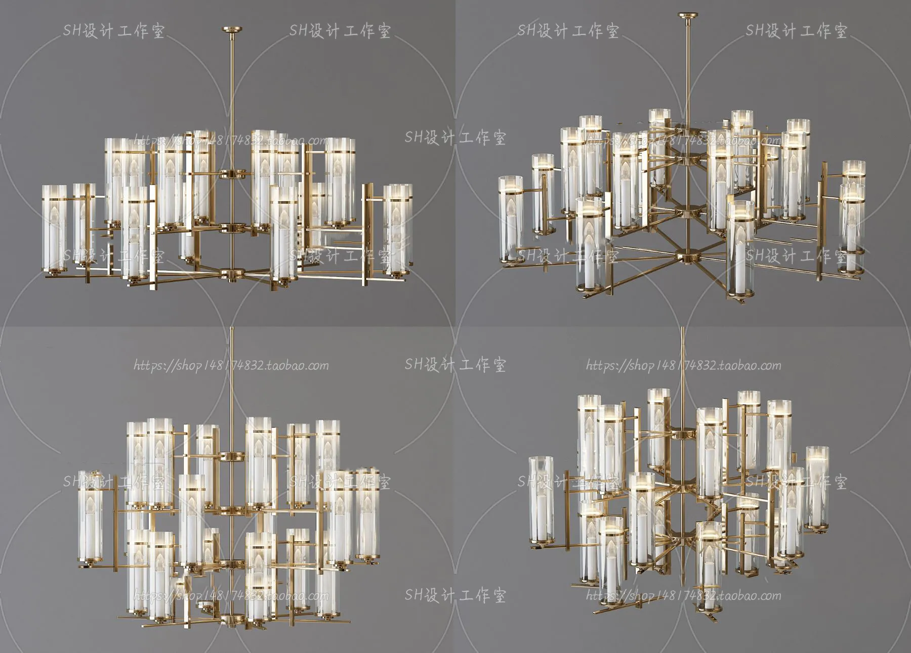 Lights – Chandelier 3D Models – 0252