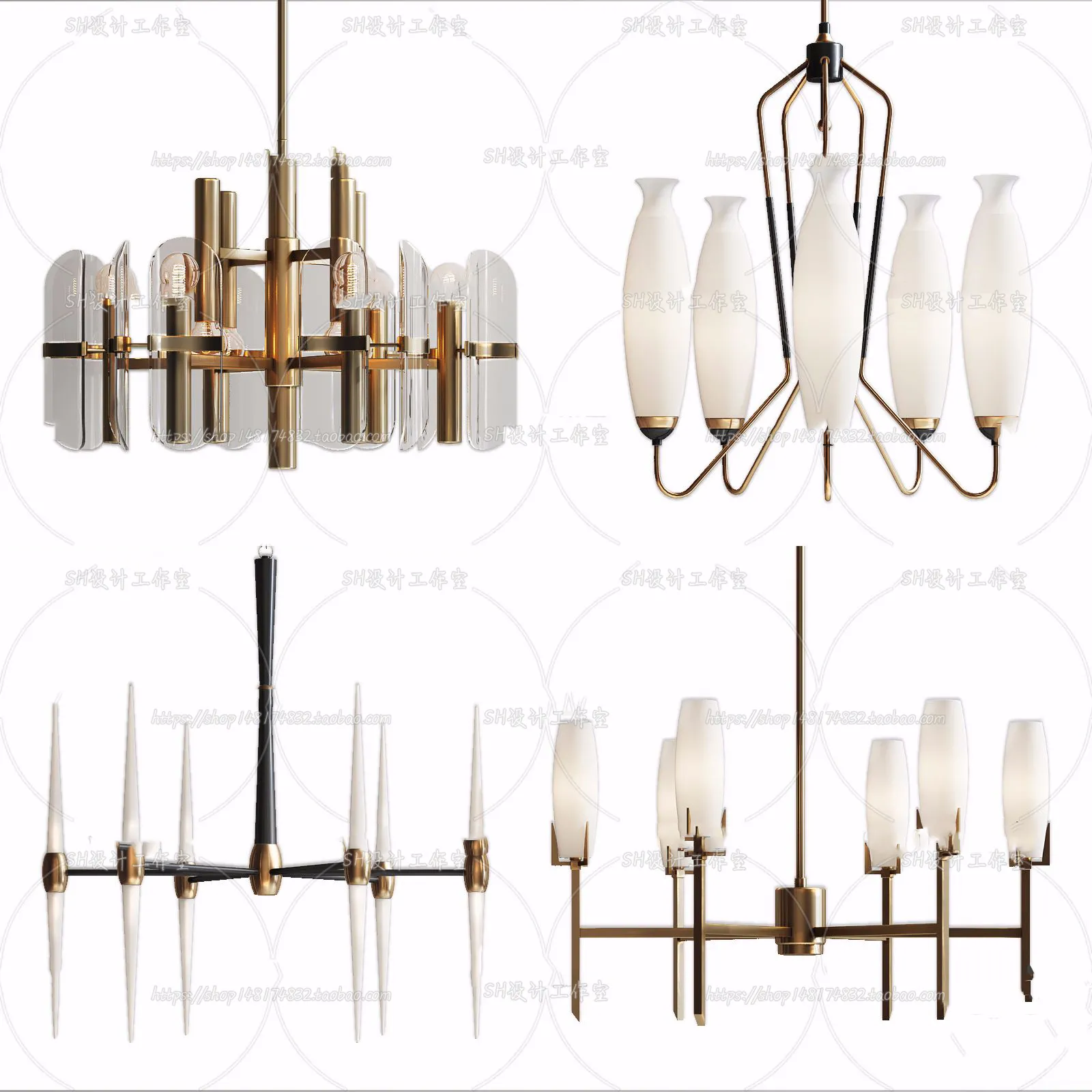 Lights – Chandelier 3D Models – 0254