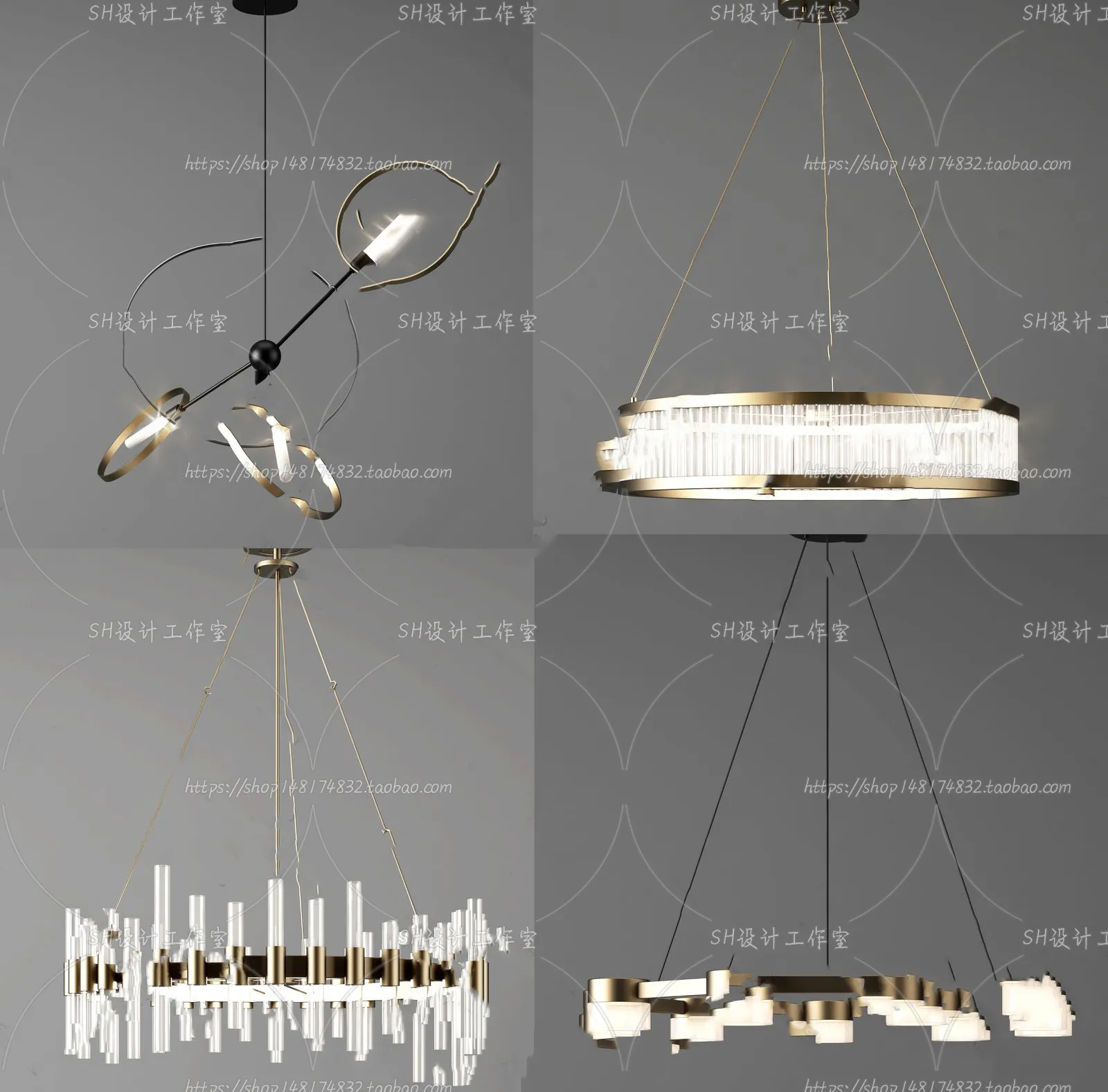 Lights – Chandelier 3D Models – 0259