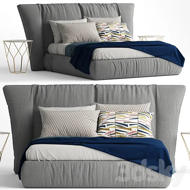 Furniture – Bed 3D Models – Bonaldo YOUNIVERSE Bed 02