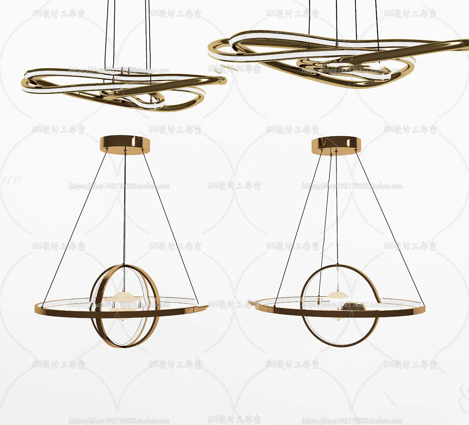 Lights – Chandelier 3D Models – 0268