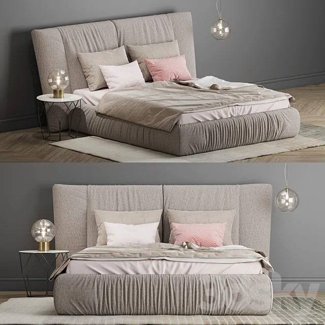 Furniture – Bed 3D Models – Bonaldo Youniverse Bed