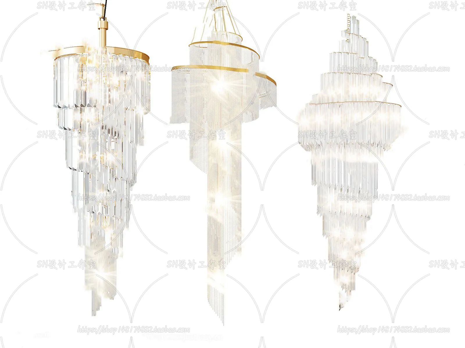 Lights – Chandelier 3D Models – 0276