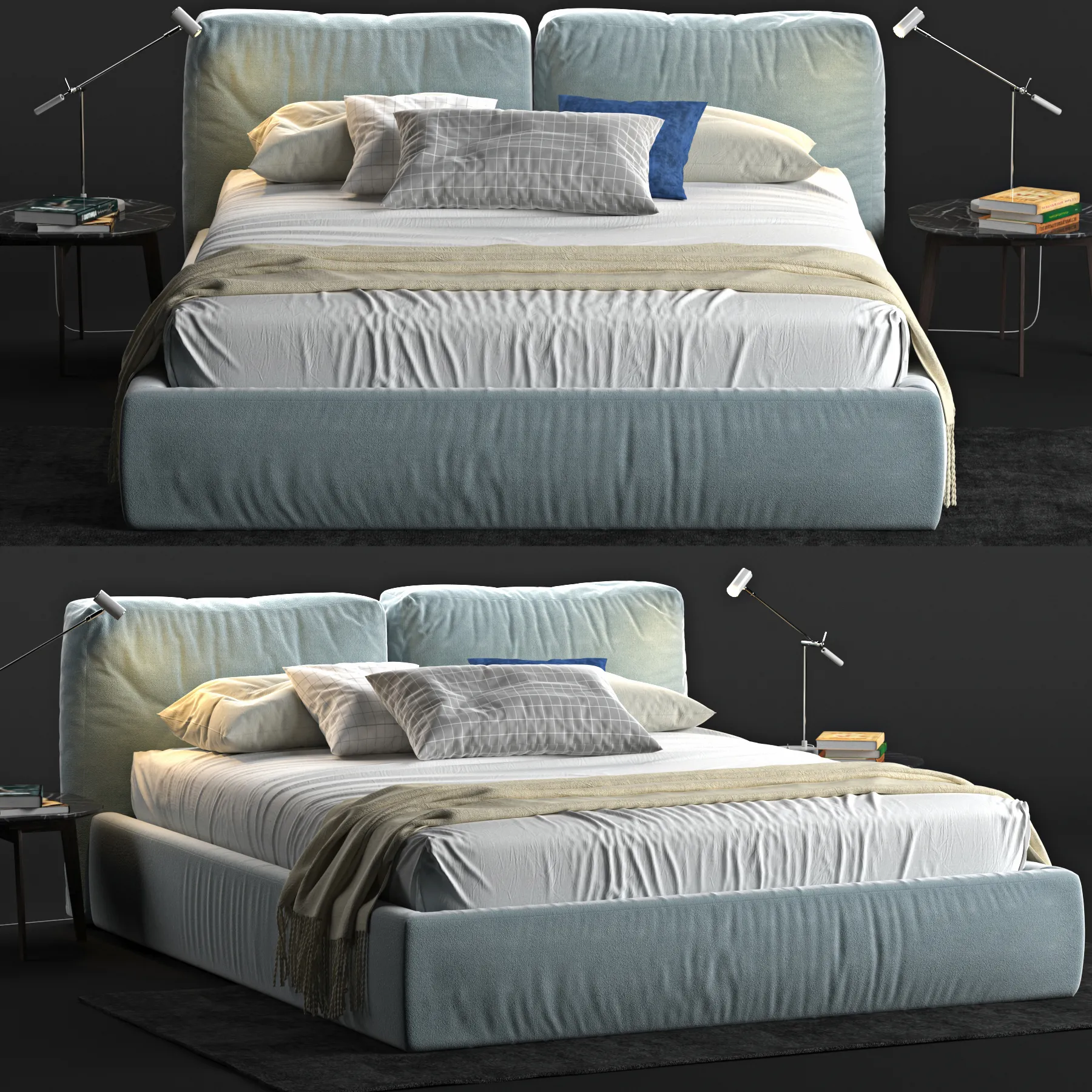 Furniture – Bed 3D Models – Brick Novamobili Bed