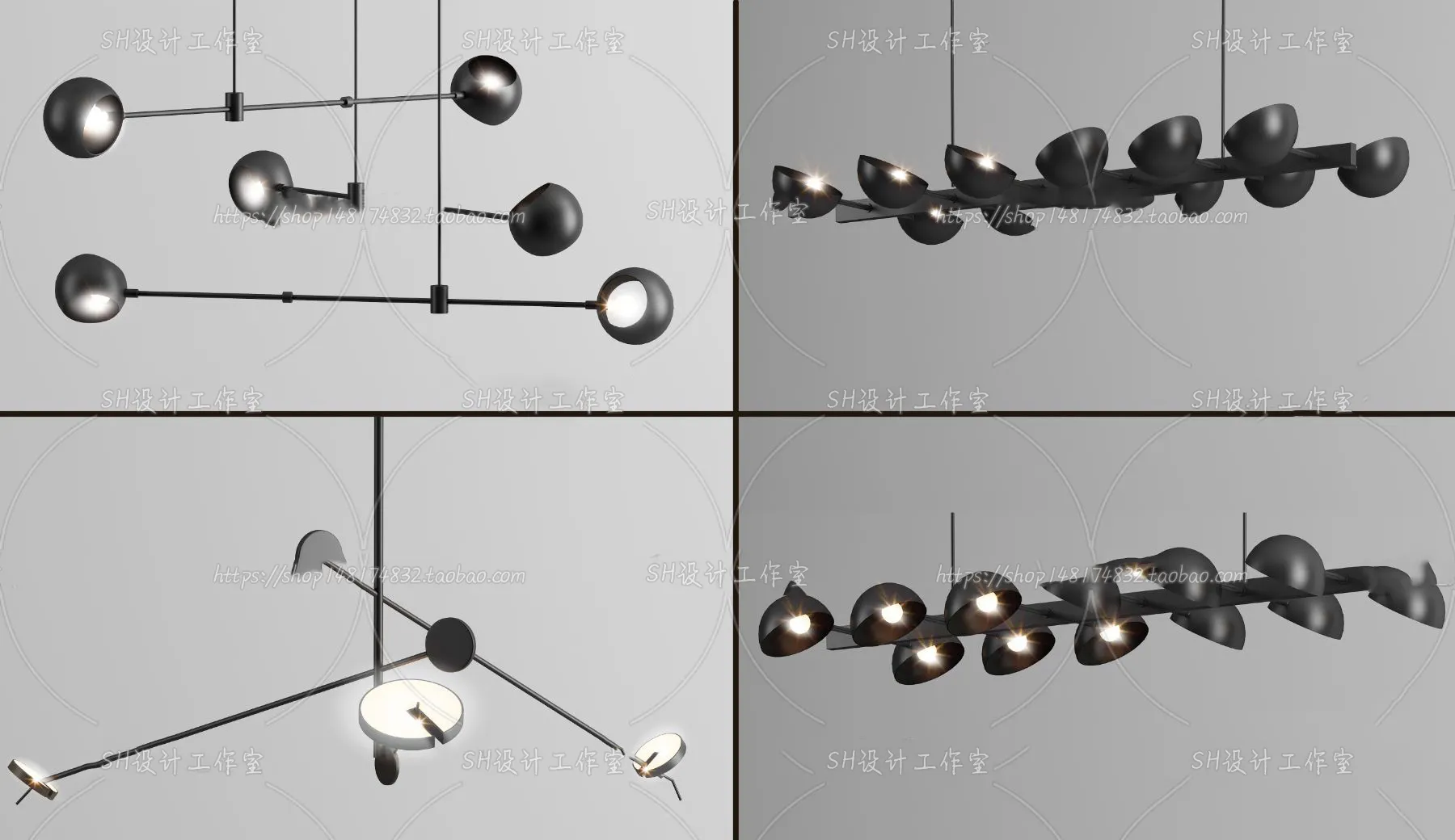 Lights – Chandelier 3D Models – 0286