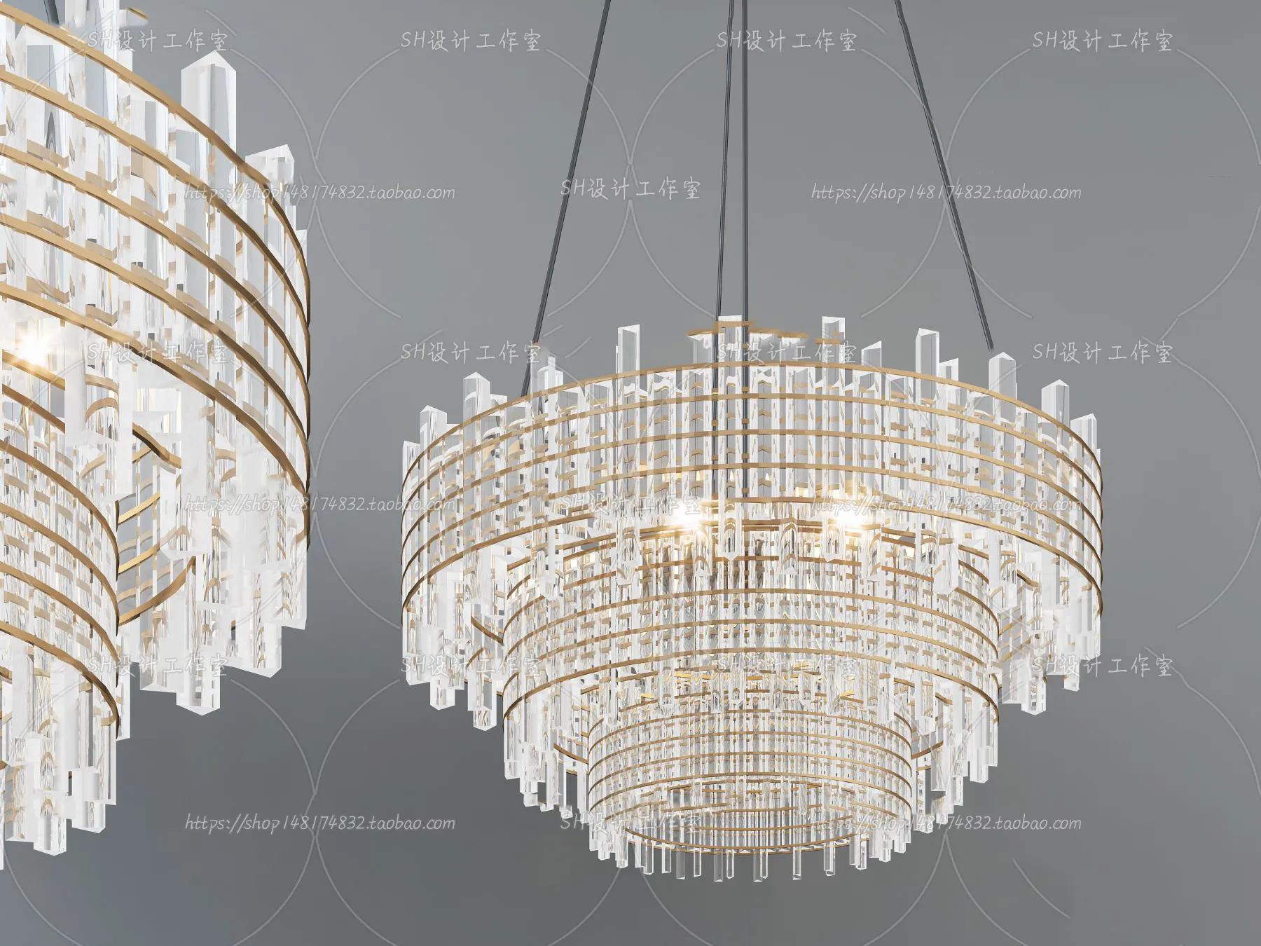 Lights – Chandelier 3D Models – 0297