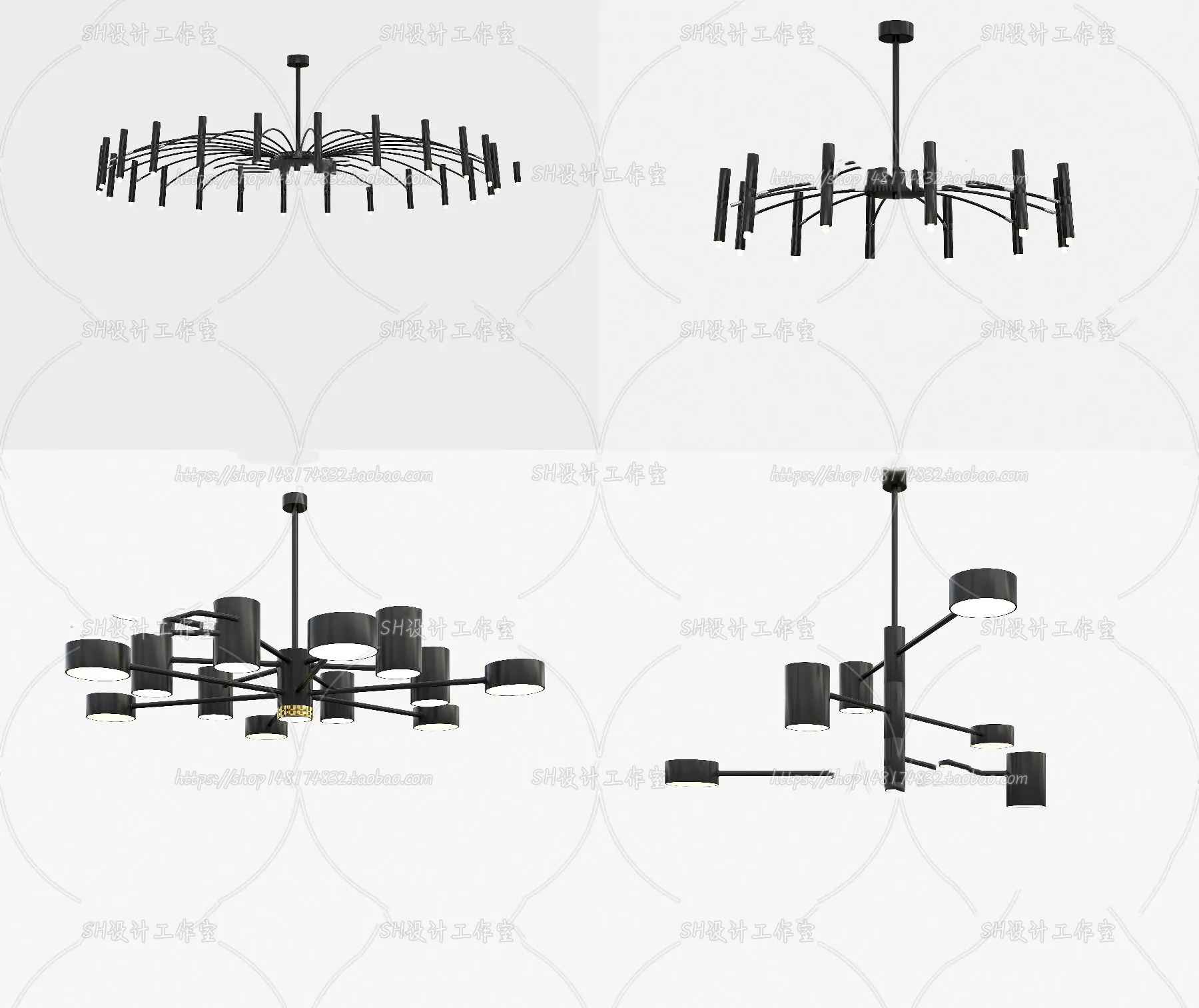 Lights – Chandelier 3D Models – 0300