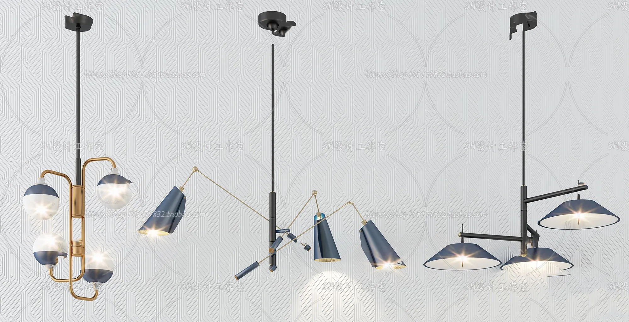 Lights – Chandelier 3D Models – 0303