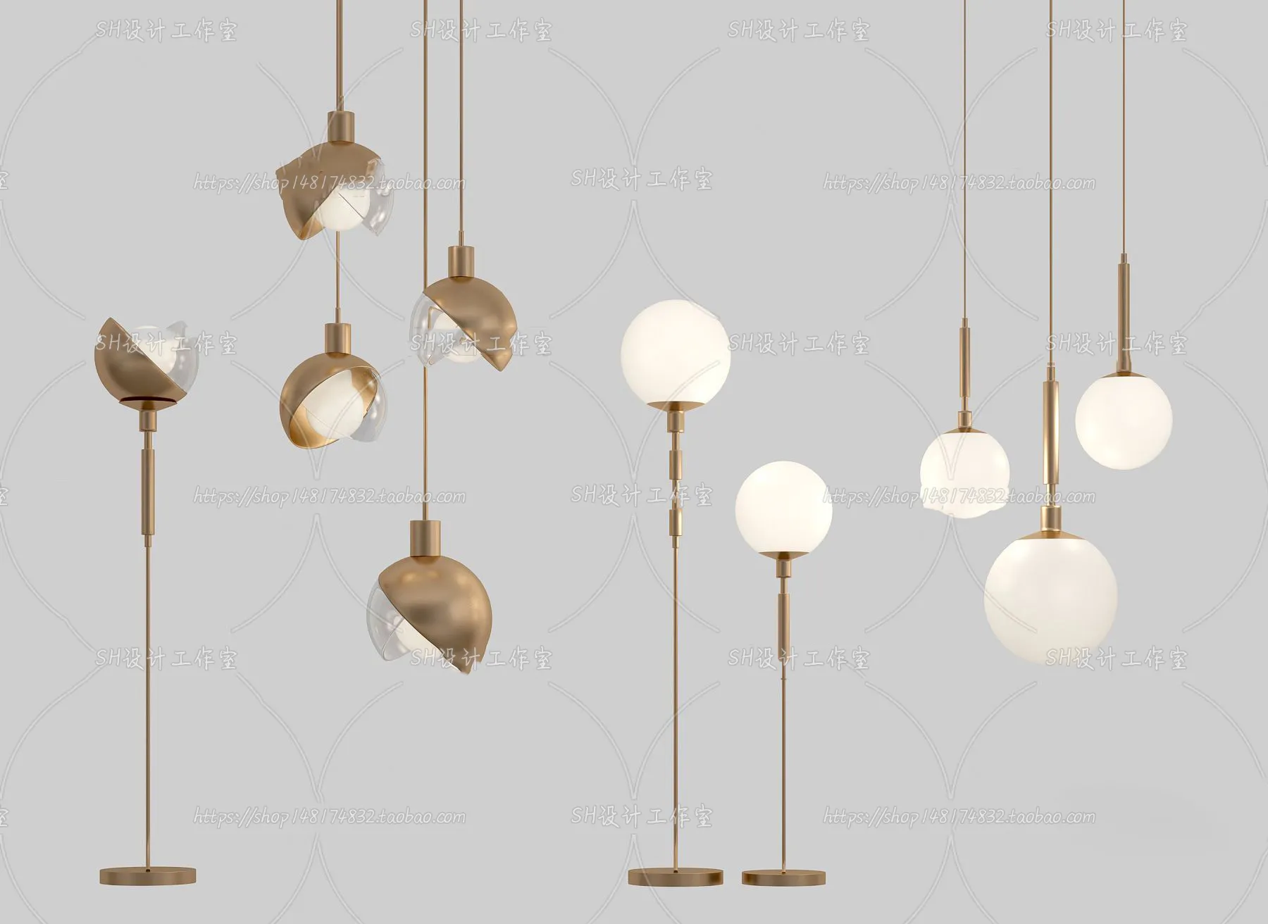 Lights – Chandelier 3D Models – 0342