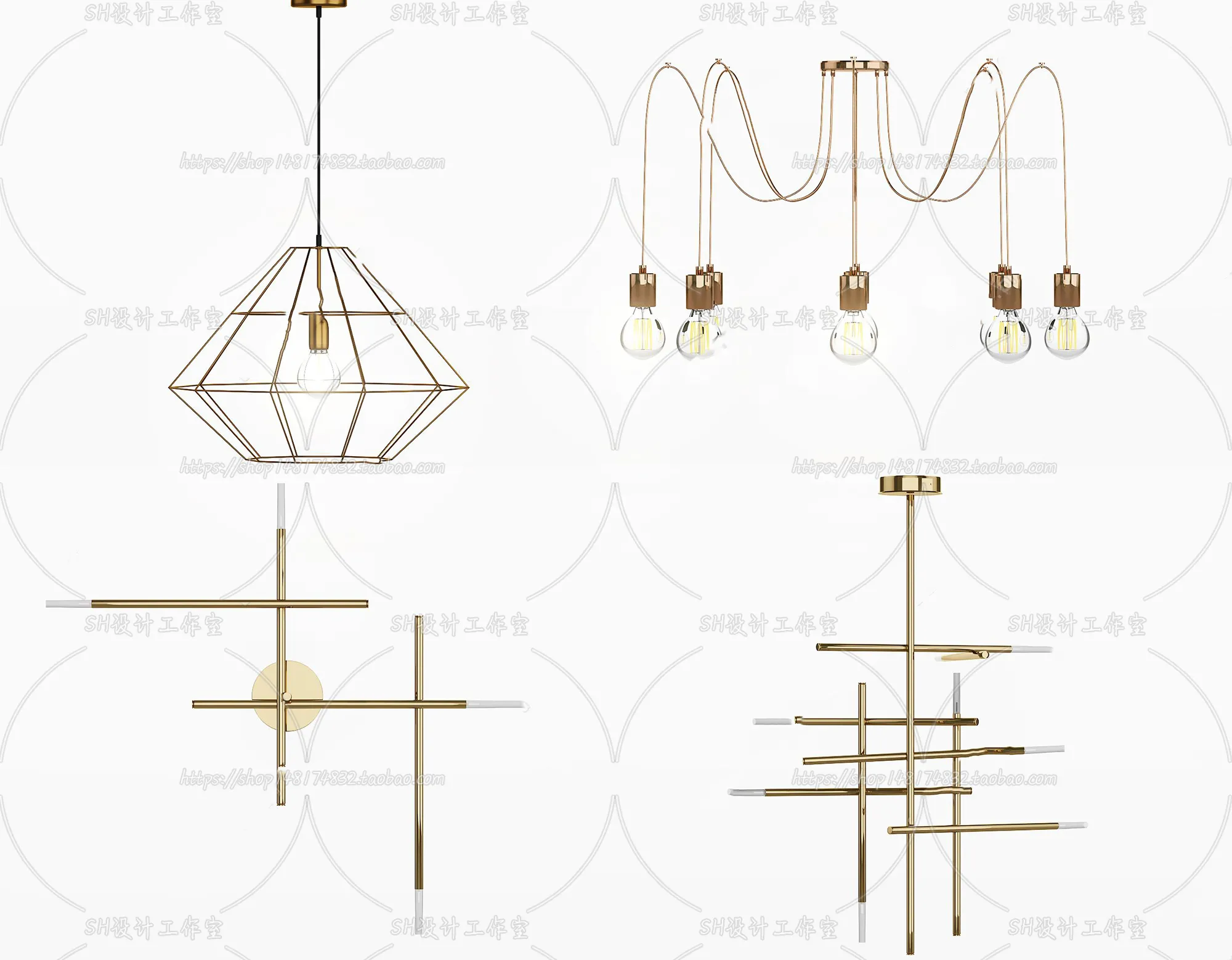 Lights – Chandelier 3D Models – 0348