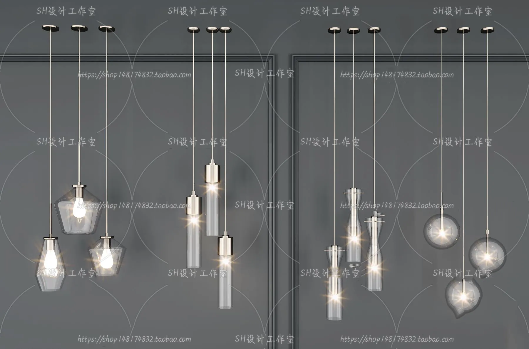 Lights – Chandelier 3D Models – 0355