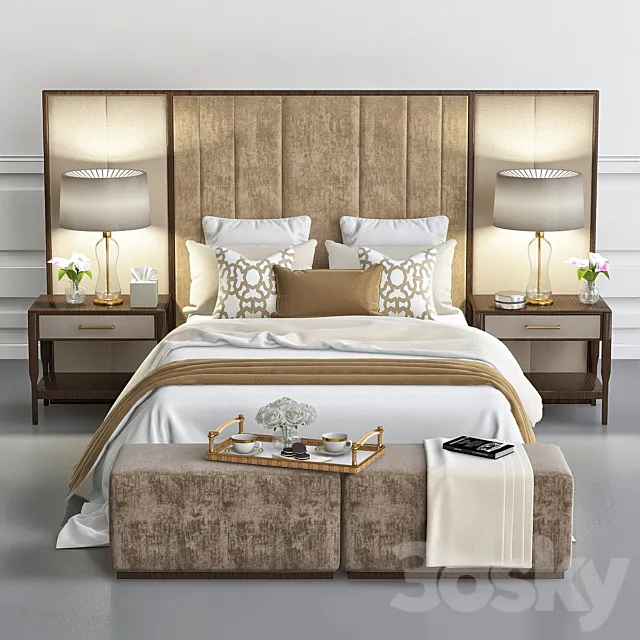Furniture – Bed 3D Models – Chair and sofa company luxury bedroom